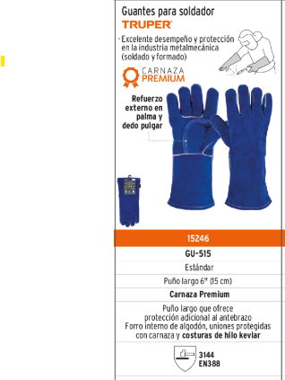 GUANTES PARA SOLDAR TRUPER COD. 15246