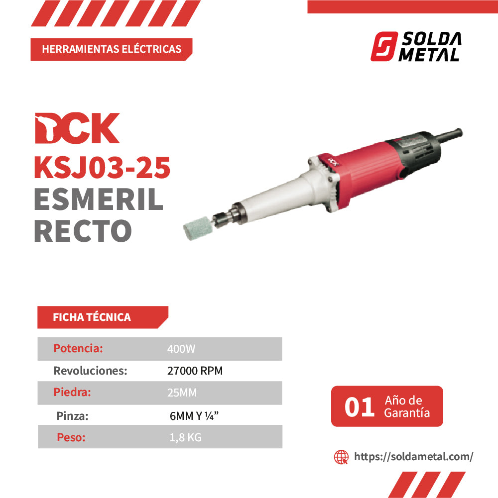 Esmeril recto 400W KSJ03-25- DCK