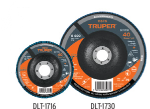 DISCOS FLAP 4 1/2¨ Y 7¨ TRUPER