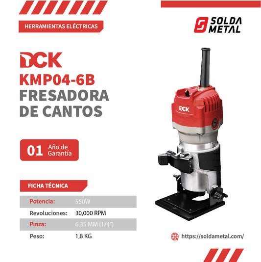 Fresadora de cantos 550W 1/4″ KMP04-6B- DCK