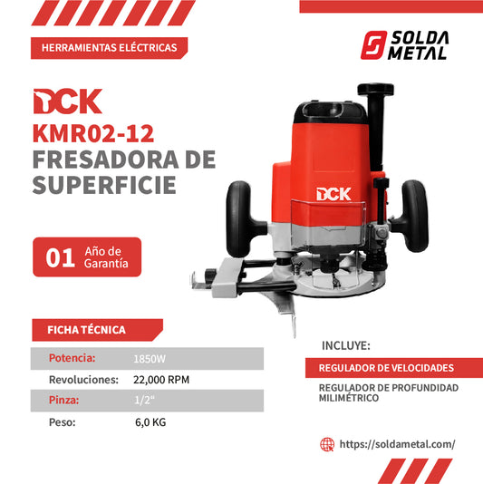 Fresadora de Superficie 1850W KMR02-12- DCK