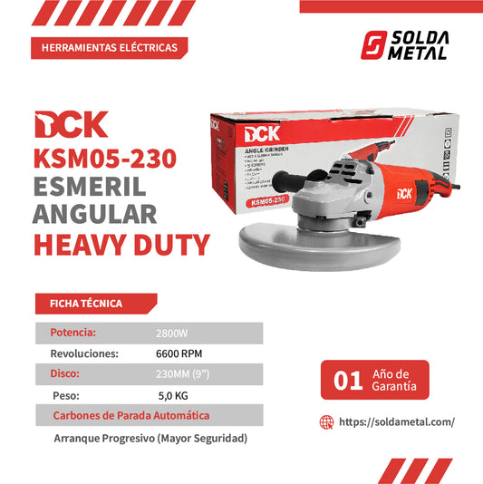 Esmeril Angular 9″ 2,800W – Heavy Duty KSM05-230 DCK