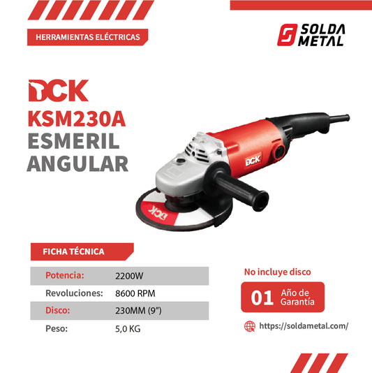 Esmeril Angular 9″ 2200W KSM230A- DCK