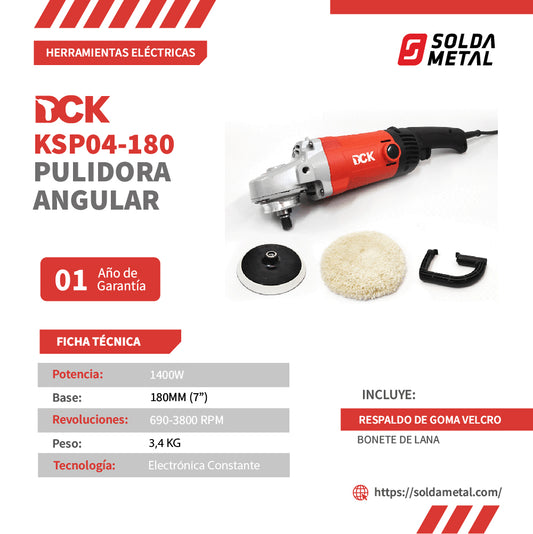 Pulidora Angular 7″ / 1400W KSP04-180 DCK