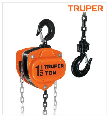 TECLES_Polipasto de cadena de 1-1/2 ton, Truper CÓDIGO: 16825