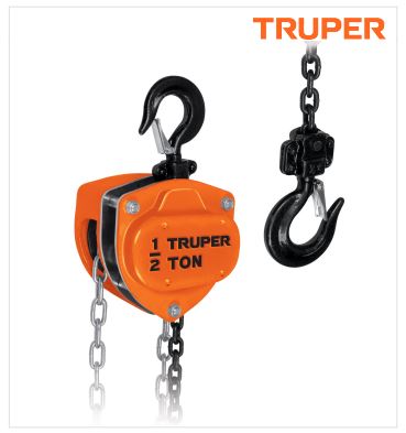 TECLES_Polipasto de cadena de 1/2 ton, Truper CÓDIGO: 16823